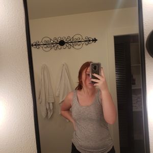 black and white striped tank